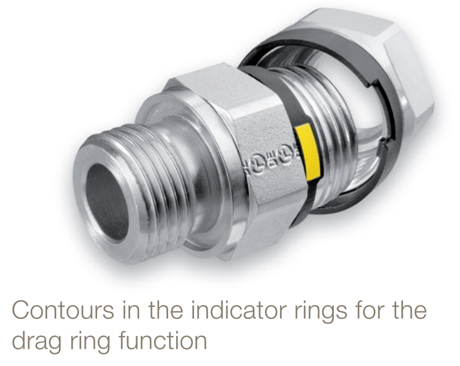 New Parker's EO3® Flareless Fitting Visually Confirms Completed Tube